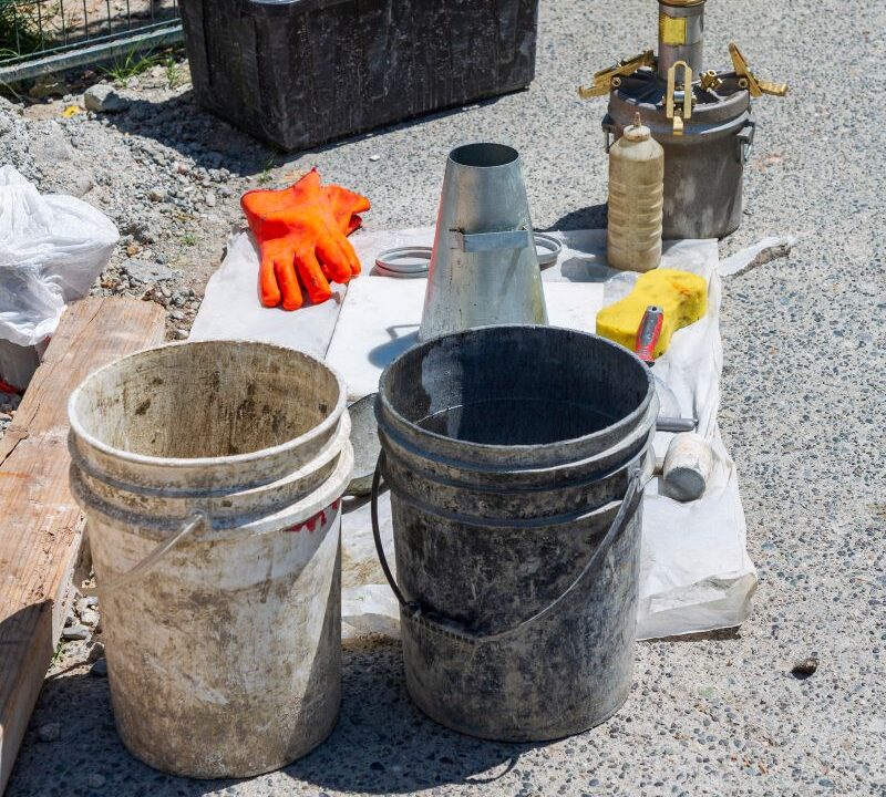 slump test​: materiais para testagem de concreto