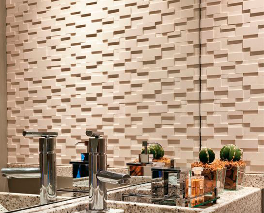 placa 3d de gesso​